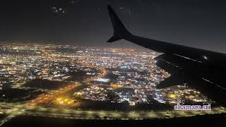 Dubai city  night landing [upl. by Dre468]