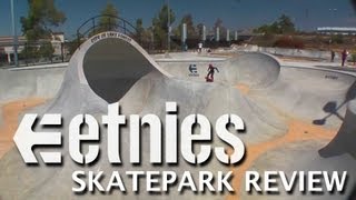 Skatepark Review etnies Skatepark  Lake Forest California [upl. by Novyert778]