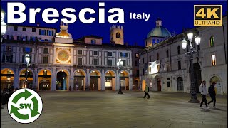 Brescia Italy  Evening Walk Tour 2022  4K Ultra HD [upl. by Ahilam208]