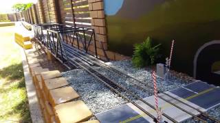 G scale south bend signals railroad crossing [upl. by Eecats]