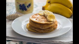 Tortitas 🥞 de plátano 🍌 y avena SALUDABLES [upl. by Notsirhc]