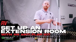 Set up you GREAT Annexes Extension Room off an Anti Flap Kit [upl. by Enyawal871]