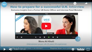 How to prepare for a Successful UN Interview  Insights by a UN Senior Officer amp Panel Member [upl. by Adoree]