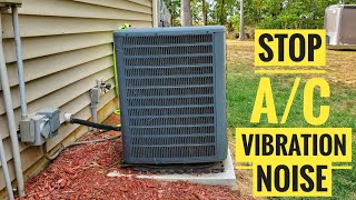 How To STOP Air Conditioner Vibration Noise Amazon Cork Pads DIY [upl. by Sellers809]