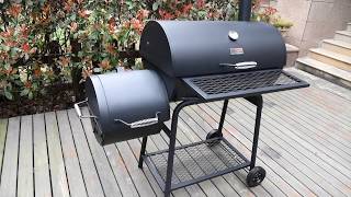 Royal Gourmet® CC1830F BBQ Charcoal Grill with Offset Smoker [upl. by Yatzeck]