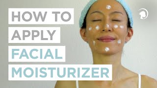 How To Apply Facial Moisturizer CORRECTLY 🧖‍♀️ [upl. by Anilrac390]