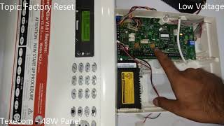 Texecom Panel Factory Reset process [upl. by Ahseiyn]