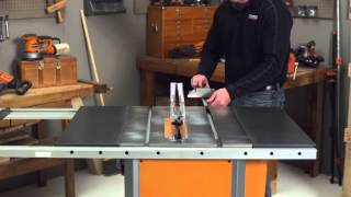 RIDGID HowTo Video For Table Saws [upl. by Einehpets]