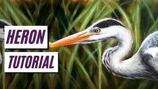 How To Paint A HERON [upl. by Verdi]