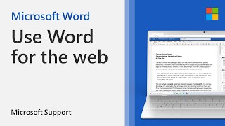 Get to know Word for the web  Microsoft [upl. by Ngo414]