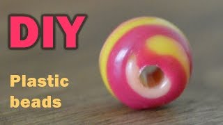 DIY COLORFUL BEADS FROM PLASTIC BOTTLE TOPS [upl. by Ylak]