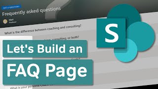 Microsoft SharePoint  Lets Build an FAQ Page [upl. by Kotto]