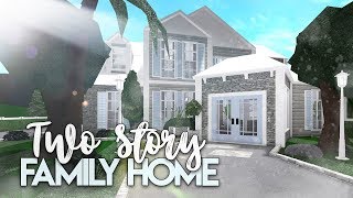 Roblox  Bloxburg 2 Story Family House  House Build [upl. by Aluor]