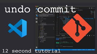 How to undo commit in Visual Studio Code  Fast tutorial [upl. by Shena]