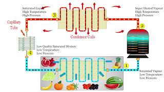 How Household Refrigerator Works  Animated Explanation [upl. by Cathrine390]