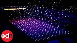 1100 Drones Put on Incredible Light Show in China [upl. by Meil]