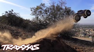 Traxxas EMaxx Brushless Edition Massive Gap Jump [upl. by Sirroned]