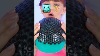 ASMR Sour Fruits Bubble Tea Cake Mukbang shorts [upl. by Garfinkel]