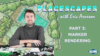 Landscape Design  Marker Rendering  Part 3 [upl. by Peyton]