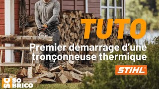 TUTO SOBRICO  Premier démarrage dune tronçonneuse thermique STIHL 💪 [upl. by Arsuy277]