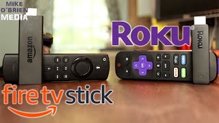 Amazon Fire TV Stick vs Roku Streaming Stick  Voice Remote TV Controls HD Streaming [upl. by Enilrac]