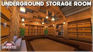 Minecraft How to Build an Underground Storage Room Tutorial 2021 [upl. by Assille]