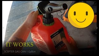 SCEPTER GAS CAN 1 Gallon HOW IT WORKS [upl. by Sucramel916]