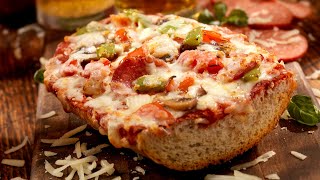 3 Ingredient Easy French Bread Pizza [upl. by Srini765]