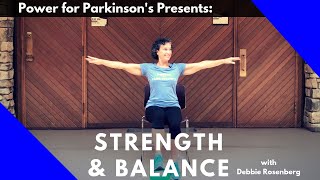 Power for Parkinsons Strength amp Balance FullLength AtHome Exercise Class [upl. by Imorej43]