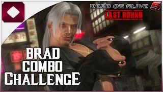 DOA5LR Brad Combo Challenge 1080p60FPS [upl. by Ydarg842]