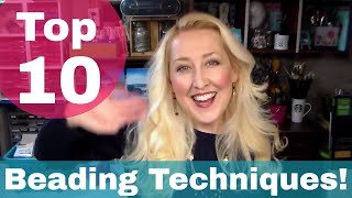 Top 10 Techniques for Beaded Jewelry [upl. by Reppiks480]