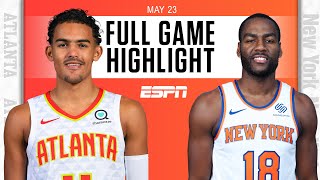 Atlanta Hawks at New York Knicks  Full Game Highlights [upl. by Halilad435]