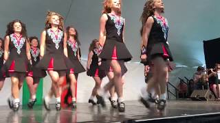 Treble Reel Irish Dance by Rince na Chroi at 2018 St Paul Irish Fair [upl. by Yalc]