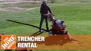 Trencher Rental  The Home Depot Rental [upl. by Joela]