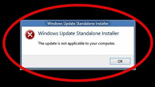 How To Fix The Update Is Not Applicable To Your Computer Windows 7810 [upl. by Eimaral]