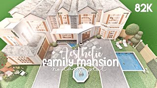 Aesthetic Family Mansion No Large Plot  Bloxburg Build [upl. by Amber]