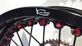 Kineo Truly Tubeless Wire Spoked Wheels for Honda CRF1000L Africa Twin in Black amp Red [upl. by Charline]