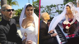 Kourtney Kardashian and Travis Barker Share RARE Wedding Footage in New Special [upl. by Derr]