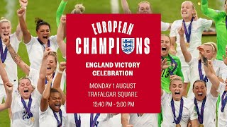 England Champions Party  Trafalgar Square  Lionesses [upl. by Yemrej]