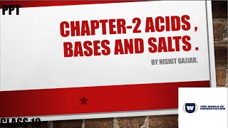 Chapter  2 Acids  Bases And Salts PPT Class 10 Science [upl. by Molton]