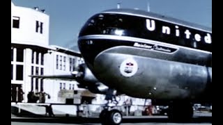 United Boeing 377 Stratocruiser Hawaii Travelogue  1950 [upl. by Akinajnat]