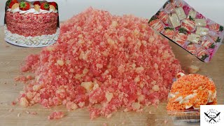 HOW TO MAKE THE CRUMBLE FOR STRAWBERRY CRUNCH CAKE AND OTHER TREATS [upl. by Mitzie]