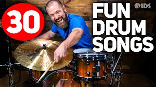 30 FunEasy Songs for Drums [upl. by Ahtiekal]