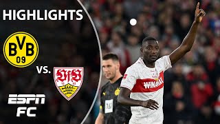 Stuttgart vs Borussia Dortmund  Bundesliga Highlights  ESPN FC [upl. by Norah]