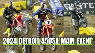 2024 Detroit 450 SX Main Event [upl. by Atnod196]