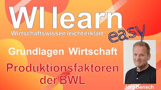 Produktionsfaktoren BWL [upl. by Zacarias]