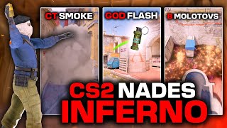 CS2 Inferno  Smokes For Dominate On Map In 2024 [upl. by Odraode789]