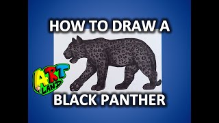 How to Draw a BLACK PANTHER [upl. by Nira]