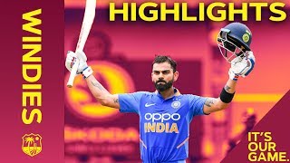 Magnificent Virat Kohli Hits Brilliant Century  Windies vs India 2nd ODI 2019  Highlights [upl. by Archibaldo226]