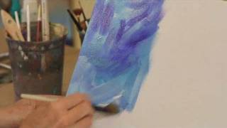 How to Paint a Mottled Background  Acrylic Painting [upl. by Sheley]